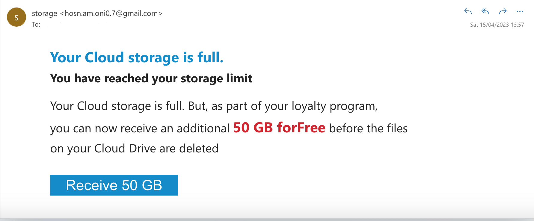 Fast Tech Fixes - 43e831c63cb6 Storage Scam Email