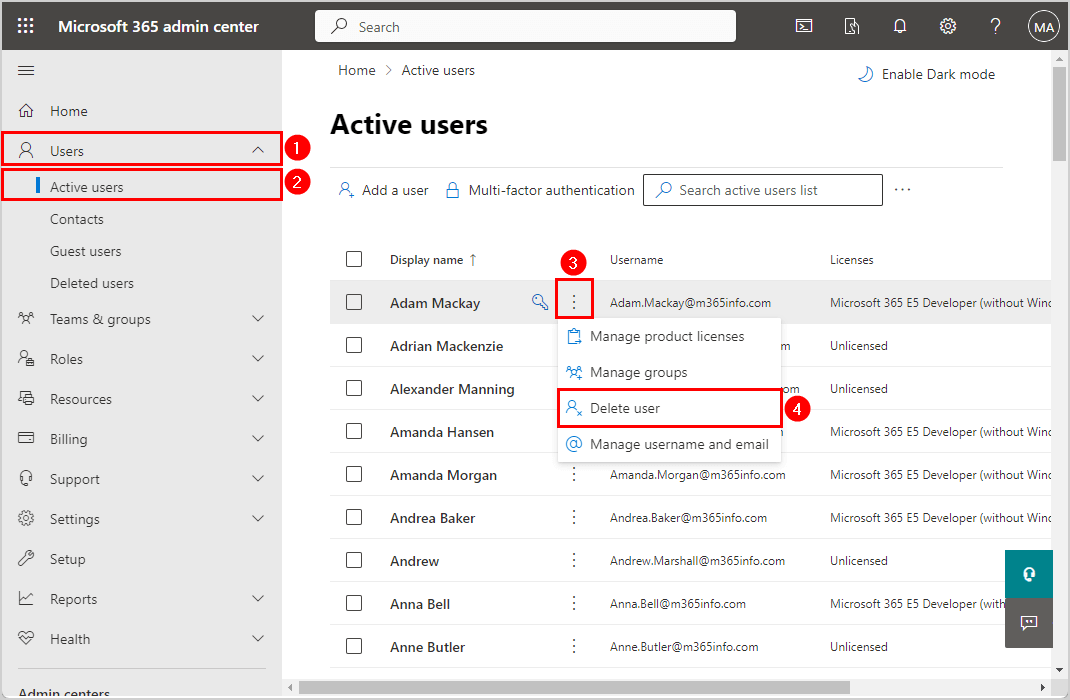 Fast Tech Fixes - How To Delete User Mailbox In Microsoft 365 Admin Center 1